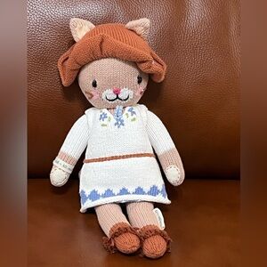 CUDDLE + KIND HAND MADE MINI CHELSEA THE CAT DOLL 13”